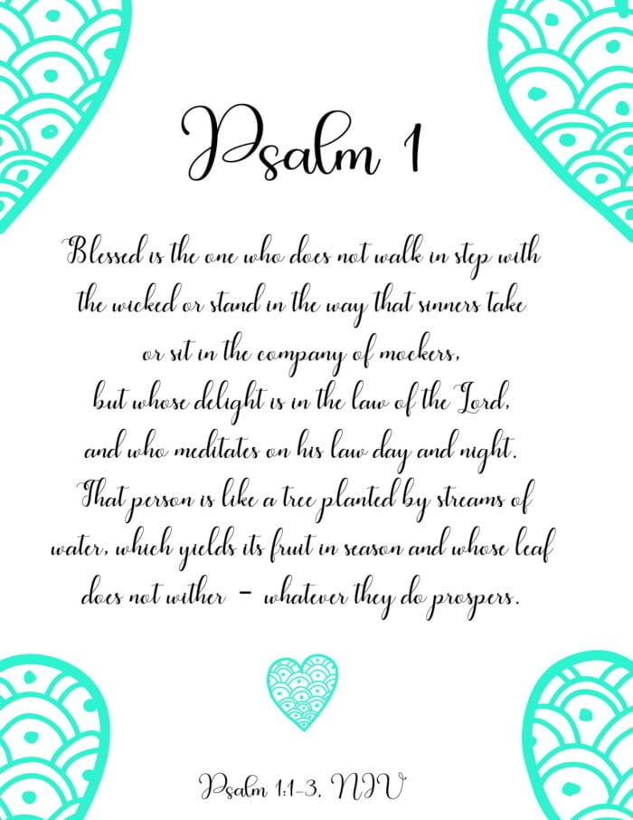 Psalm 1, Printable Wall Art, Aesthetic Bible Verse Wall Art, Minimalist Scripture Print, Christian Wall Art, Blessed Is The One, Psalms - Image 9