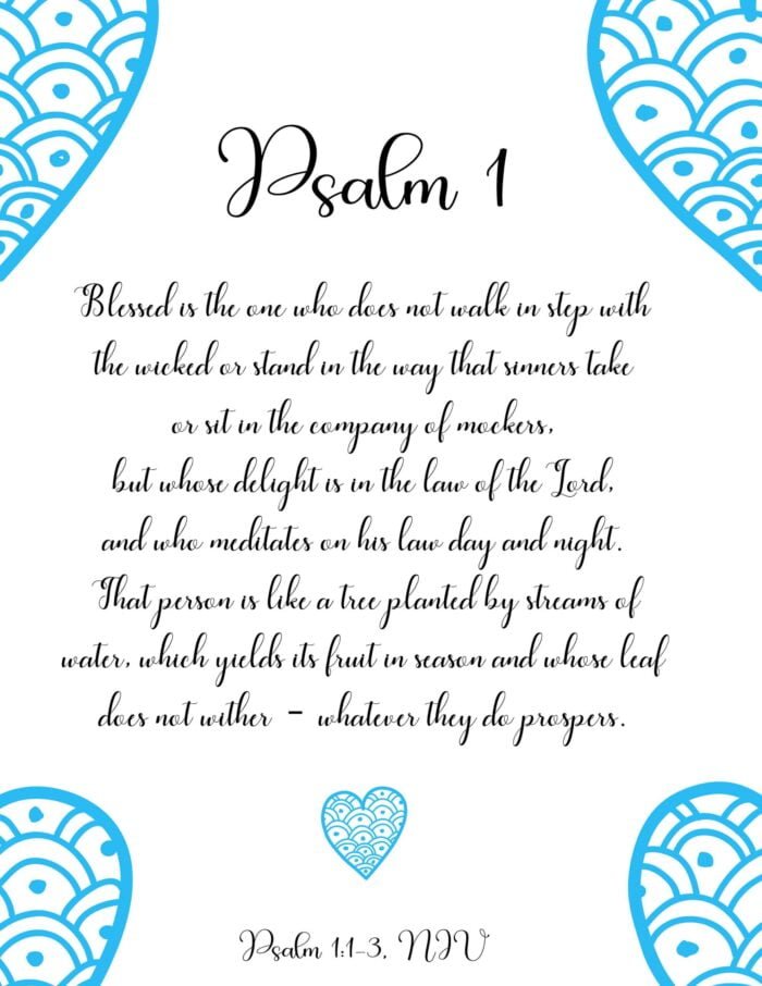 Psalm 1, Printable Wall Art, Aesthetic Bible Verse Wall Art, Minimalist Scripture Print, Christian Wall Art, Blessed Is The One, Psalms - Image 10