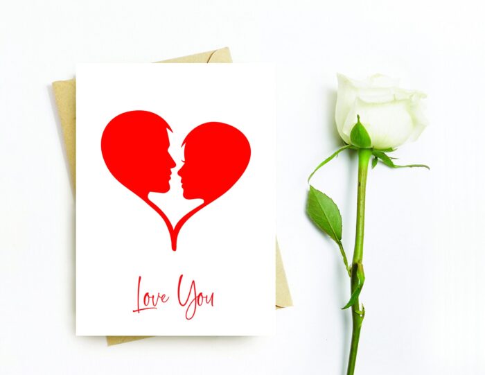 Love You Printable Card For Him I Love You Printable Greeting Card for Her Instant Download Card For Mother or Daughter Print at Home Cards