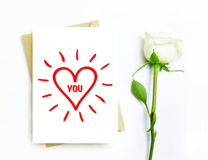 Love You Printable Card For Him I Love You Printable Greeting Card for Her Instant Download Card For Mother or Daughter Print at Home Cards