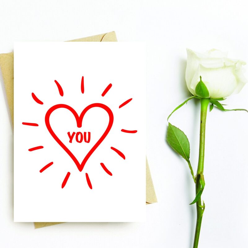 Love You Printable Card For Him I Love You Printable Greeting Card for Her Instant Download Card For Mother or Daughter Print at Home Cards