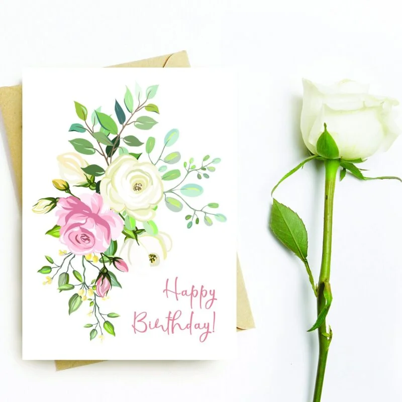 Happy Birthday Digital Printable Card for Him Printable Card for Her Digital Download Card Digital Birthday Card Printable Birthday Cards
