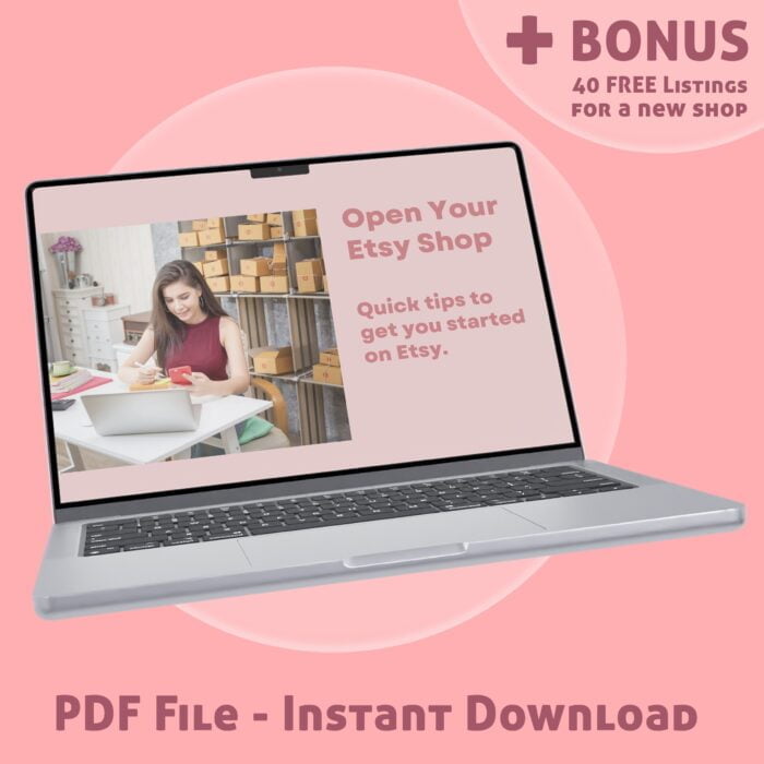 How To Start an Etsy Shop, Sell on Etsy, Etsy Seller Guide, PDF file, Get Started on Etsy, Tips for Selling on Etsy, Get 40 Free Listings - Image 2